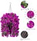 Artificial Bougainvillea Faux Flowers Plants Baskets for Outdoor,3 PCS Fake Silk Long Hanging Vines